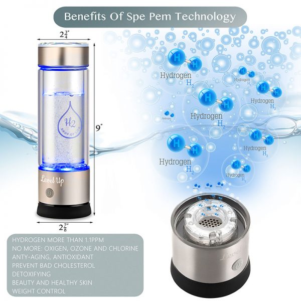 water-bottle-with-hydrogen-generator-action